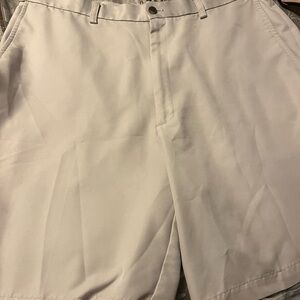 Men's Flat Front Shorts - Light Beige